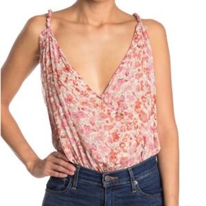 NWT Free People Siren Song Floral Bodysuit Size Small